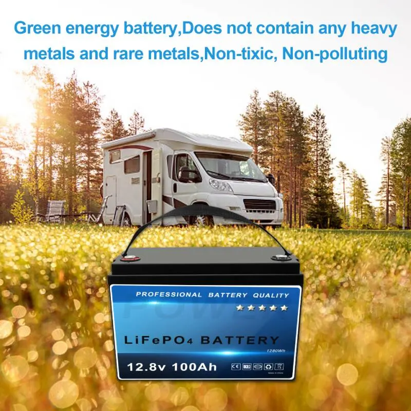 LiFePO4 Battery 12.8V 100ah 200ah China Price Solar Storage Lithium Ion Battery