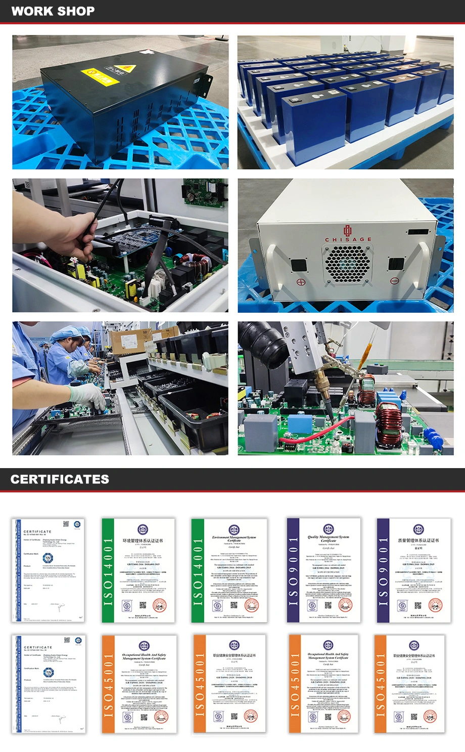 Chisage Ess High Rate 691V 80kwh Battery Energy Storage Battery for Bank Back-up Power