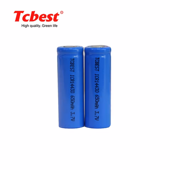 メーカー/工場 リチウムイオン電池 Icr14330 650mah 14330 高速放電 5c 3.7v バッテリー卸売